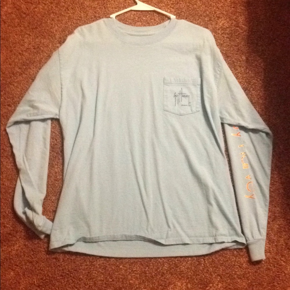 Blue long sleeve guy Harvey t shirt